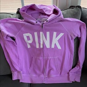 VS Pink zip up hoodie